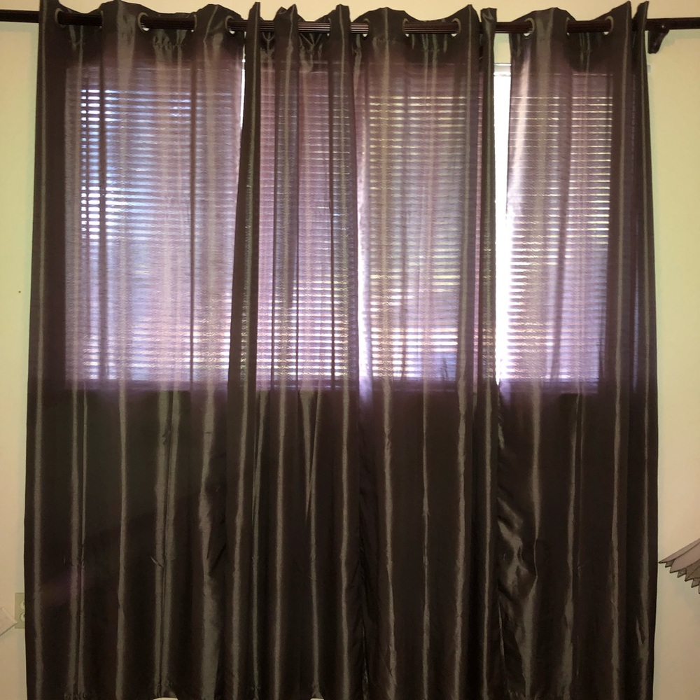 Grey curtains
